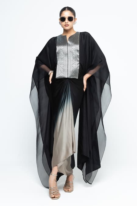 SOBARIKO Onaya Silk Cape & Skirt Set 