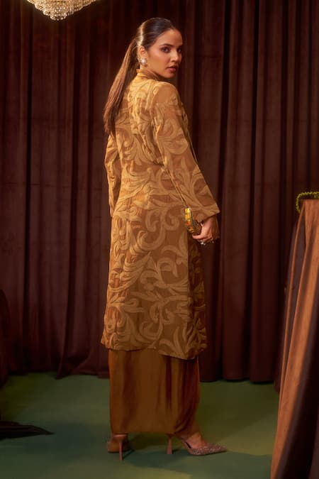 Coeur Riva Tawny Scarf Jacket & Dress Set 