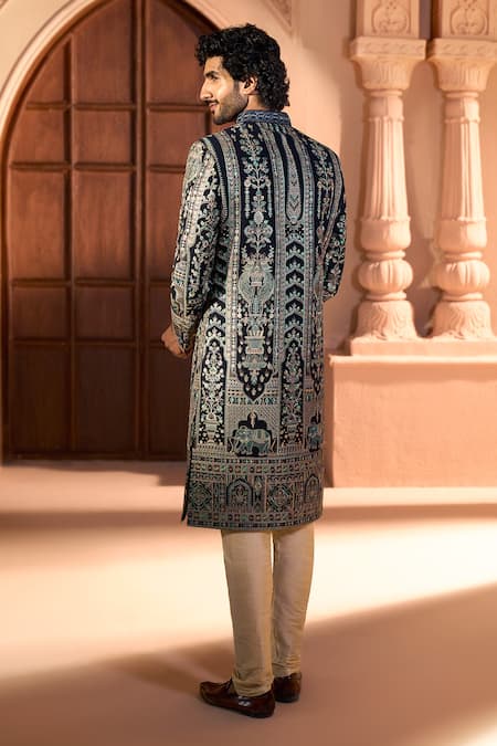 Arihant Rai Sinha Botanic Embroidered Sherwani Set