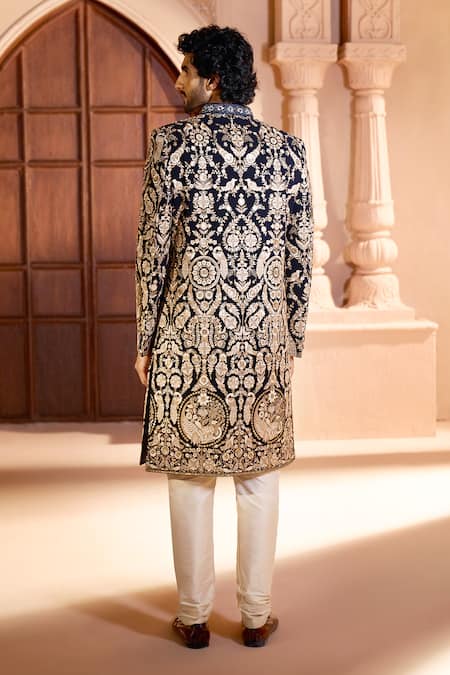 Arihant Rai Sinha Floral Embroidered Sherwani Set