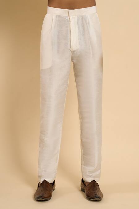 Buy_Arihant Rai Sinha_Cream Silk, Dupion Embroidery, Sequins, Metallic Thread Floral Sherwani Set _Online_at_Aza_Fashions