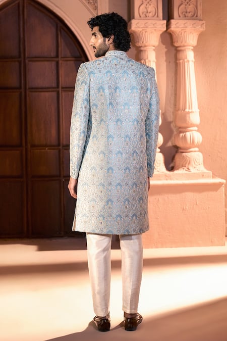 Arihant Rai Sinha Embroidered Pastel Sherwani & Pant Set
