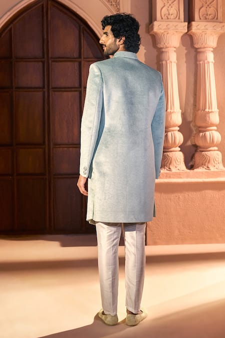 Arihant Rai Sinha Placed Embroidered Layered Sherwani Set