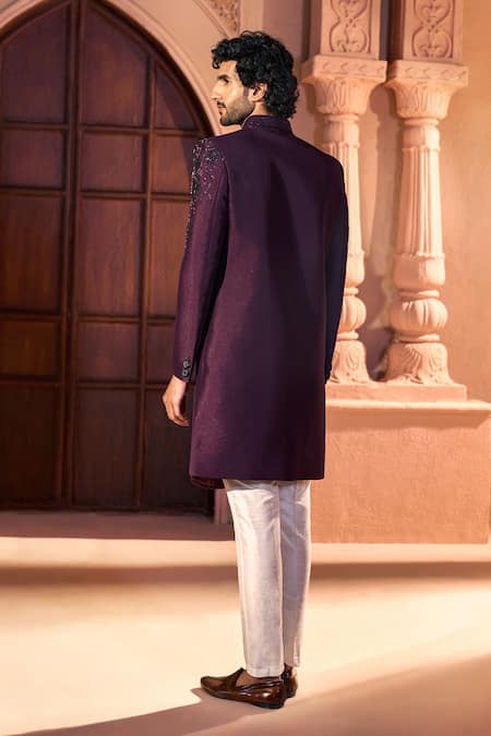 Arihant Rai Sinha Front Embroidered Sherwani Set
