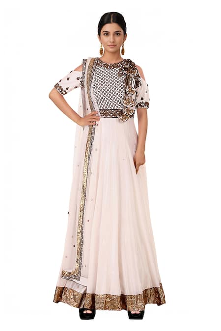 Neha Khullar Embroidered anarkali set 