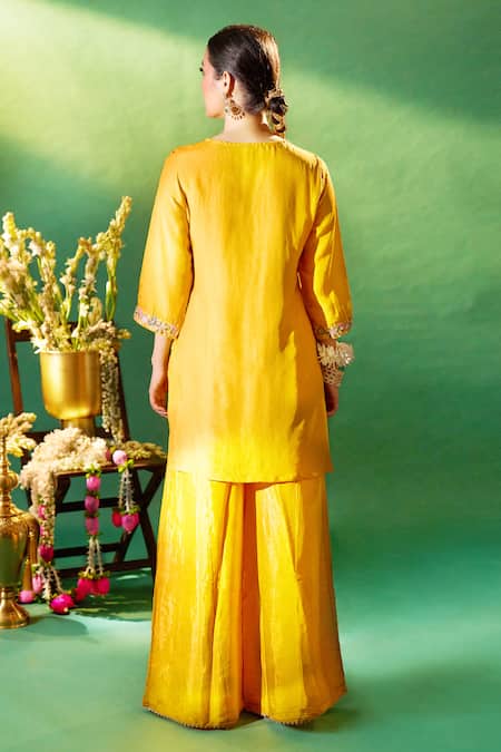 Samyukta Singhania Embroidered Kurta Sharara Set