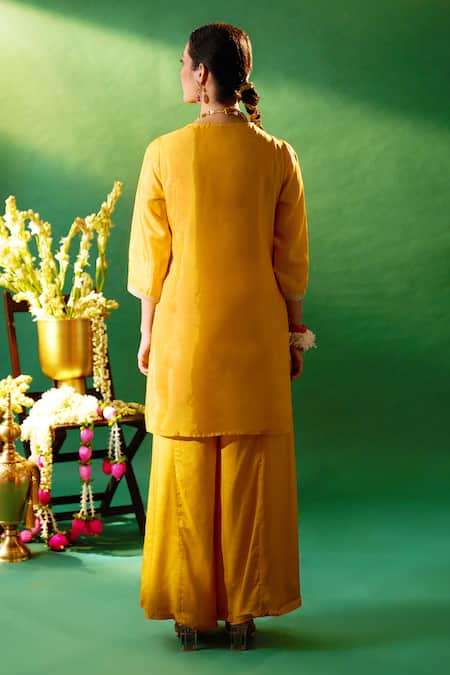 Samyukta Singhania Embroidered Kurta Sharara Set 