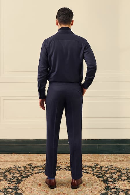 Gargee Designers Flannel Shirt & Pleated Pant Set