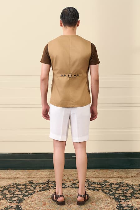 Gargee Designers Button-Front Waistcoat
