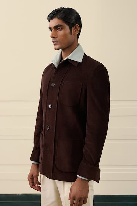 Gargee Designers Flap Pocket Corduroy Shacket