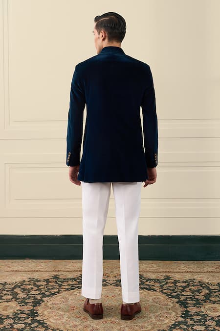 Gargee Designers Cotton Velvet Bandhgala