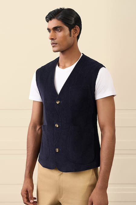 Gargee Designers Cotton Corduroy Vest Jacket