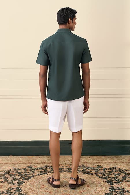 Gargee Designers Embroidered Camp Collar Shirt