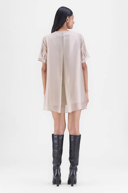 Amit Aggarwal Metallic Sheer Shirt 