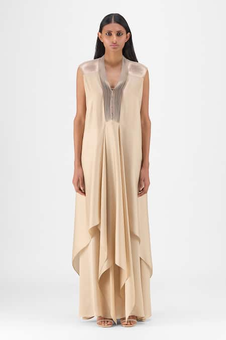 Amit Aggarwal Metallic Layered Dress