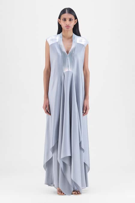 Amit Aggarwal Metallic Layered Dress 