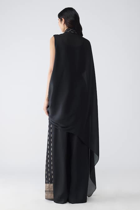 Amit Aggarwal Banarasi Cape & Pant Set 