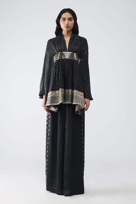 Amit Aggarwal Banarasi Kaftan & Pant Set