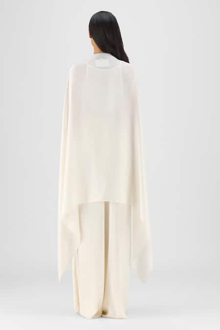 Amit Aggarwal Metallic Structured Cape & Pant Set 