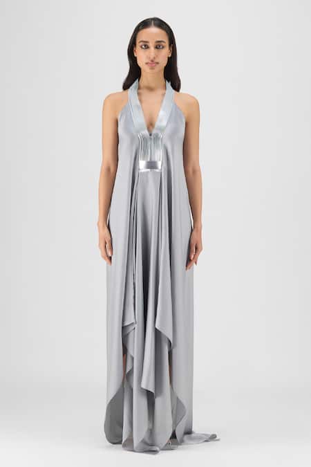 Amit Aggarwal Metallic Layered Dress