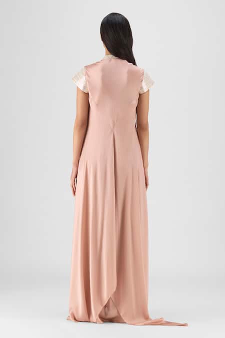 Amit Aggarwal Metallic Panelled Dress