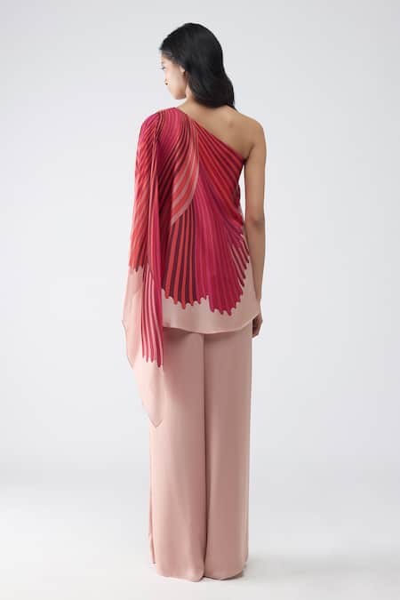 Amit Aggarwal Corded Fish Fin Cape & Pant Set