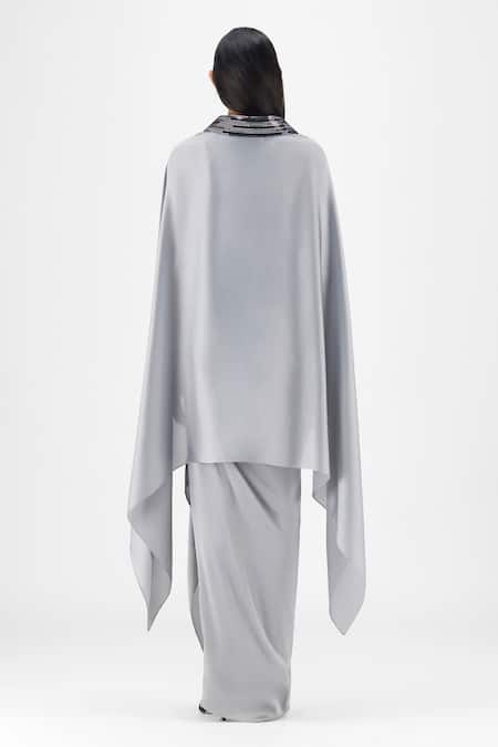 Amit Aggarwal Metallic Structured Cape