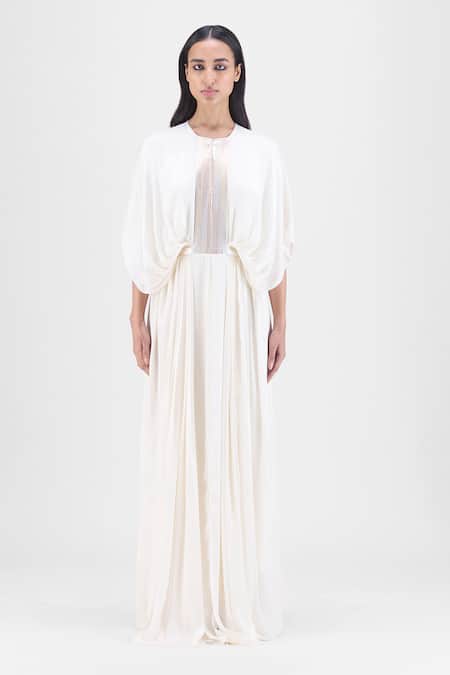 Amit Aggarwal Pleated Layered Dress
