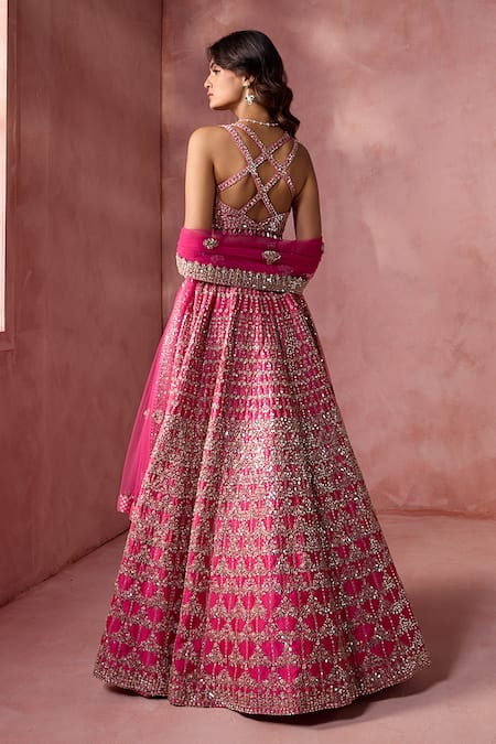 Nitika Gujral Geometric Pattern Lehenga Set 
