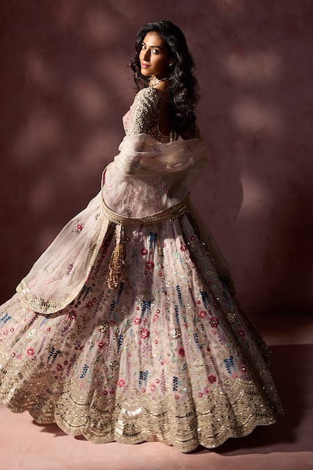 Buy Nitika Gujral Pink Organza Embroidery, Sequins, Mirrors, Tassels, Applique Dusty Lehenga Set Online at Aza Fashions Buy_Nitika Gujral_Pink Organza Embroidery, Sequins, Mirrors, Tassels, Applique Dusty Lehenga Set _Online_at_Aza_Fashions