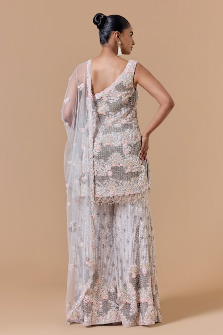 Nitika Gujral Floral Pattern Kurta Sharara Set 