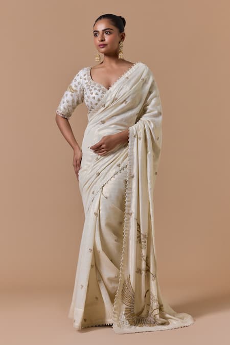 Nitika Gujral Embroidered Saree With Blouse 