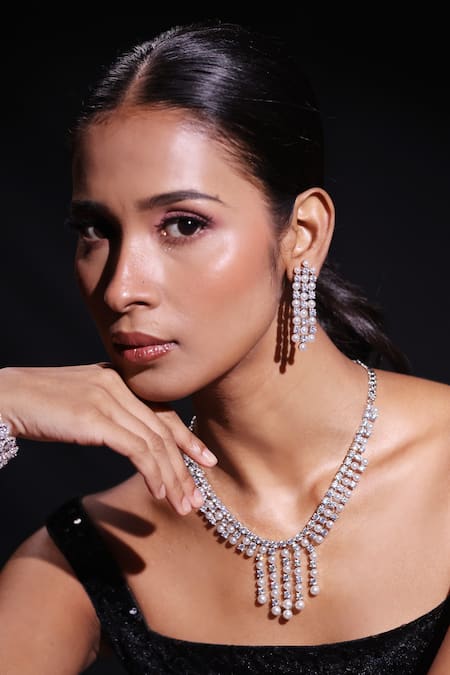 Zaza By Somya Urban Spark Embellished Necklace Set