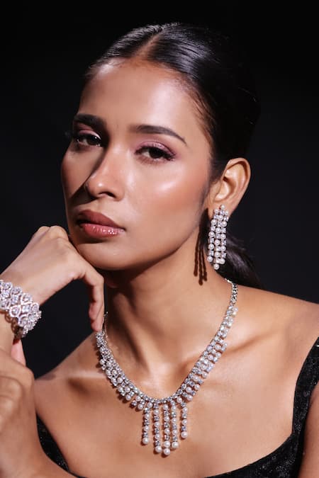 Zaza By Somya Urban Spark Embellished Necklace Set