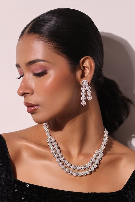 Zaza By Somya Aurora Bits Embellished Earrings 