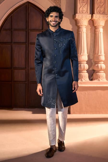 Arihant Rai Sinha Placed Embroidered Sherwani Set