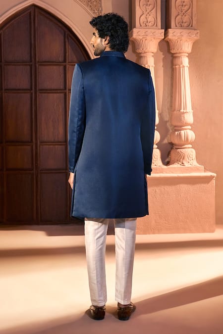 Arihant Rai Sinha Placed Embroidered Layered Sherwani Set