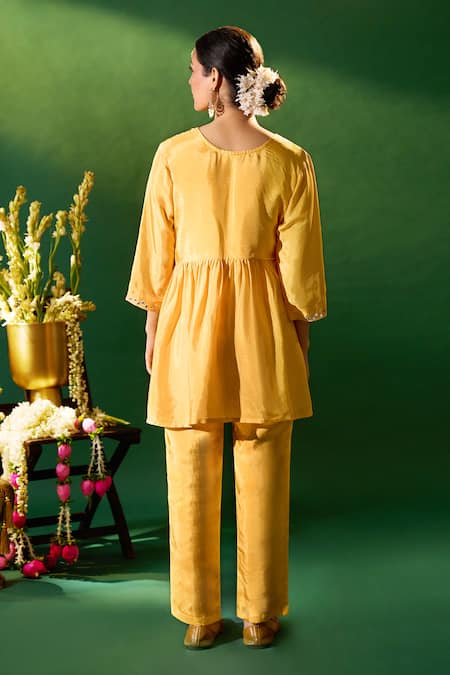 Samyukta Singhania Hand Embroidered Tunic & Pant Set