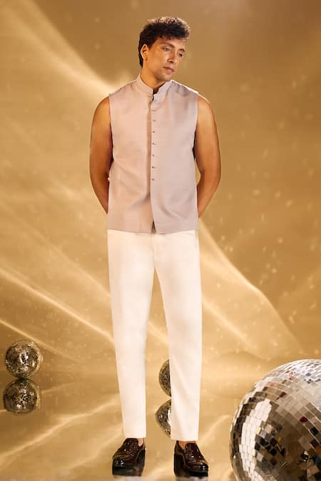 Buy Arihant Rai Sinha Gray Silk Embroidery, Sequins Floral And Bandhgala Set Online at Aza Fashions Buy_Arihant Rai Sinha_Gray Silk Embroidery, Sequins Floral And Bandhgala Set _Online_at_Aza_Fashions