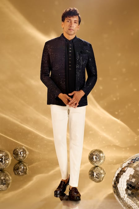 Arihant Rai Sinha Resham Embroidered Bandhgala Set