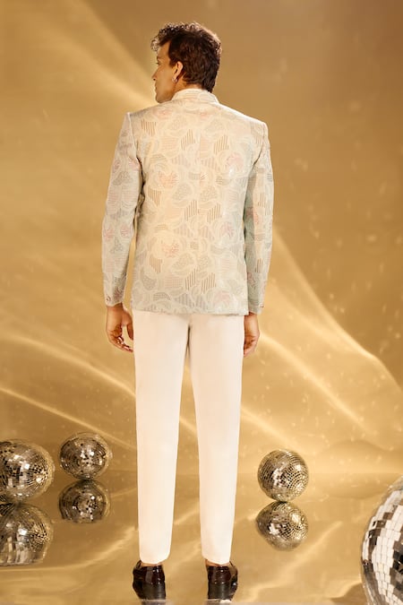 Arihant Rai Sinha Embroidered Pastel Bandhgala Set