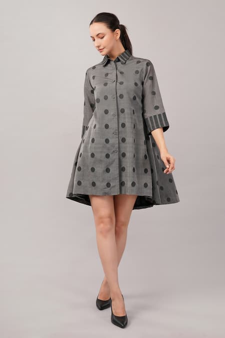 Abraham And Thakore Polka Dot Dress