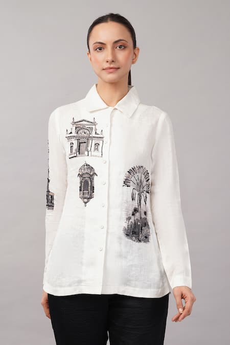 Abraham And Thakore Architecture Print Shirt