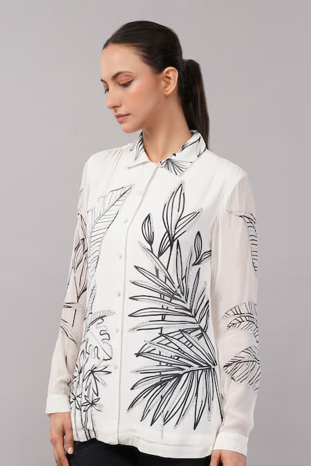Abraham And Thakore Jungle Print Shirt 