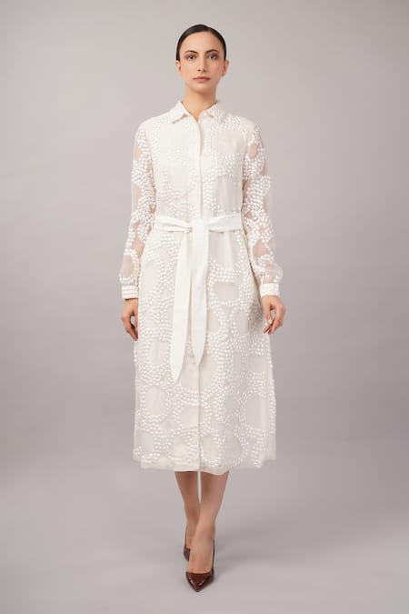 Abraham And Thakore French Cut Rings Dress