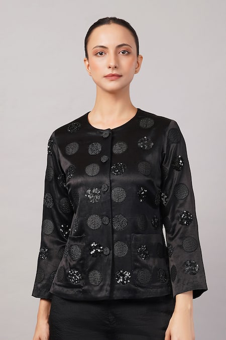 Abraham And Thakore Polka Dot Jacket 