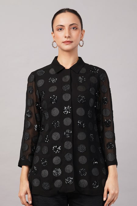 Abraham And Thakore Polka Dot Shirt