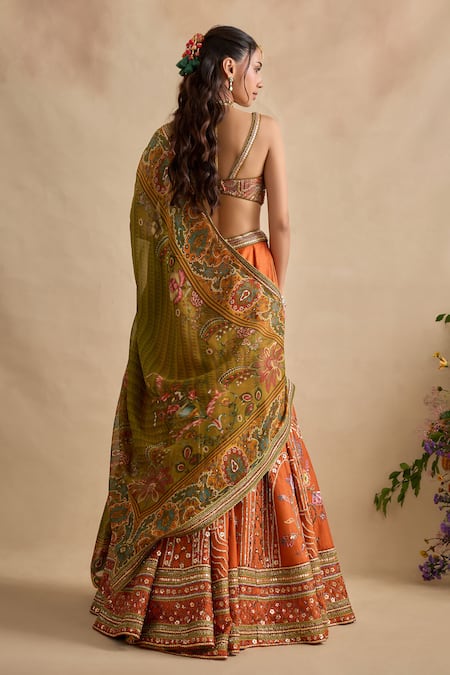 Kalista Yamika Embroidered Lehenga Set