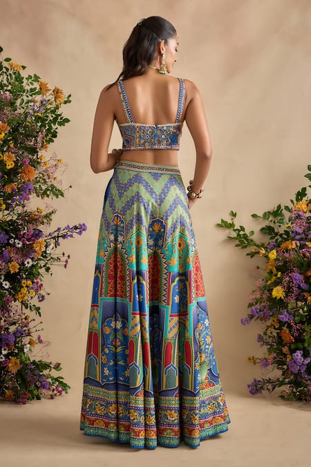 Kalista Urvi Printed Blouse & Sharara Set 