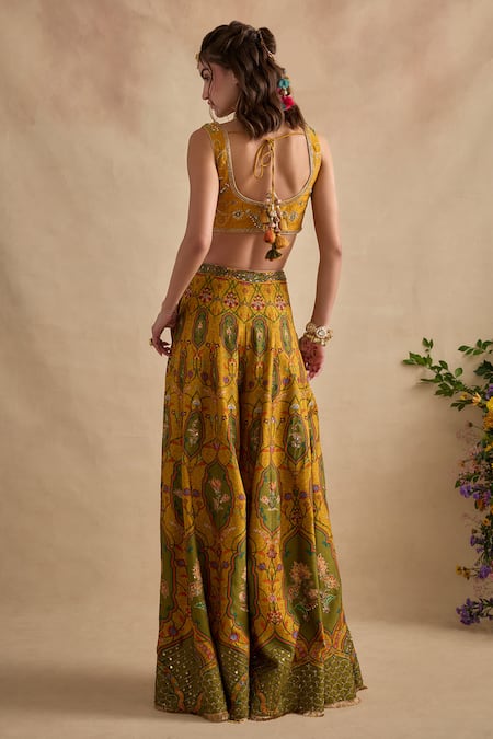 Kalista Urja Embroidered Blouse Sharara Set  